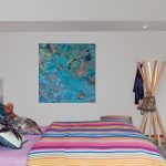 Dormitor cu tema tropicala